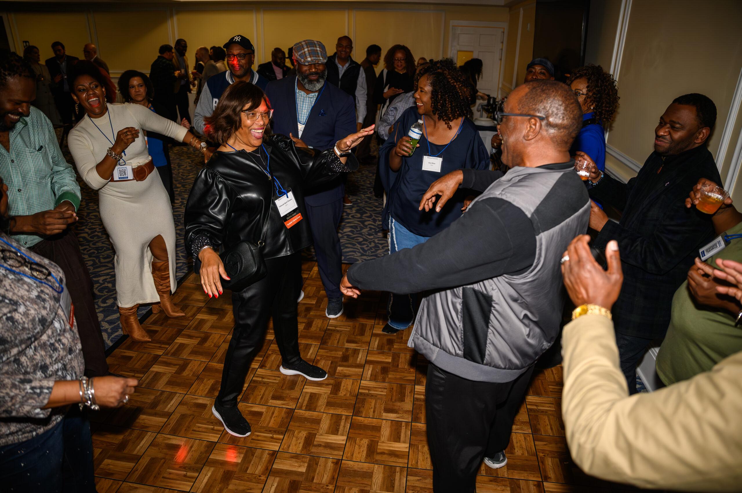 People dancing at Berea College homecoming after party