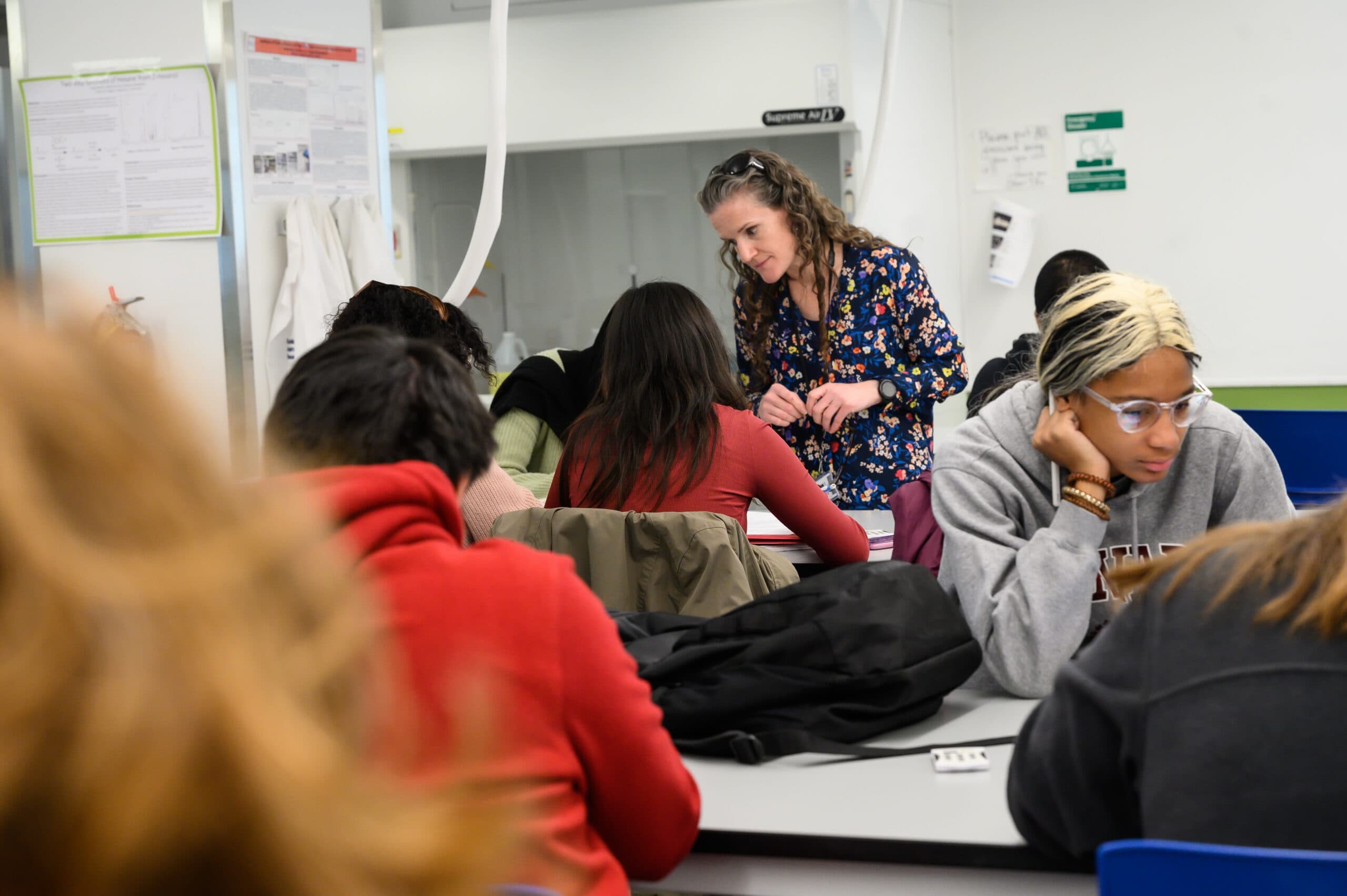 Students in Chemistry Class